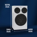 HMQD410CBL9- Hoover HMQD 410CBL9-80 10kg 1400 Spin Washing Machine -