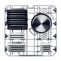 XF6B2M3BX-80 Haier XF 6B2M3BX-80 Dishwasher - Silver - 16 Place Sett