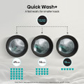 Hisense WF3S1043BB3 10.5kg 1400 Spin Steam Washing Mach
