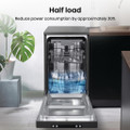 Hisense HS523E15BUK Slimline Dishwasher - Black - 10 Pl