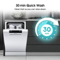 Hisense HS523E15WUK Slimline Dishwasher - White - 10 Pl