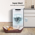 Hisense HS523E15WUK Slimline Dishwasher - White - 10 Pl