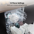 Hisense HS523E15WUK Slimline Dishwasher - White - 10 Pl
