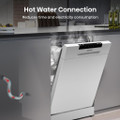 Hisense HS523E15WUK Slimline Dishwasher - White - 10 Pl