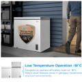 Midea MDRC284FZE01 198 Ltr Static Chest Freezer - White