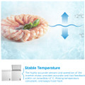 Midea MDRC284FZE01 198 Ltr Static Chest Freezer - White