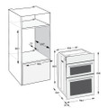 Hotpoint DIH10DIX 59.4cm Built In Electric Double Oven