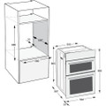 Hotpoint DIH10DW 89cm Built In Electric Double Oven - W