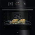AEG OU5PB40XK 59.6cm Built In Electric Single Oven - Bl