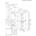 AEG NSC6L185ES 54.6cm 50/50 Built In Low Frost Fridge F