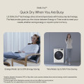 LG FDV709GN 9kg Heat Pump Tumble Dryer - Slate Grey