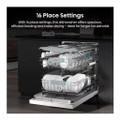 Hisense HS663A90WUK Dishwasher - White - 16 Place Setti