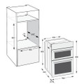 Hotpoint DIH82DIX 59.4cm Built In Electric Double Oven