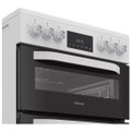 Hotpoint HDE6VDW 60cm Double Electric Ceramic Cooker -
