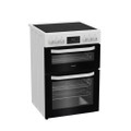 Hotpoint HDE6VDW 60cm Double Electric Ceramic Cooker -