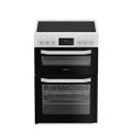 Hotpoint HDE6VDW 60cm Double Electric Ceramic Cooker -