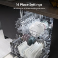 Hisense HS642D90WUK Full-Size Dishwasher - White - 14 P
