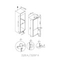 Hoover HOBBML18EK 54cm 70/30 Built in Fridge Freezer -