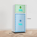 Fridgemaster MTM48120E 47.5cm 70/30  Fridge Freezer - W