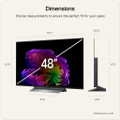 OLED48G66LS- LG OLED48G66LS.AEK 48" 4K OLED evo AI Stand version Sma