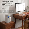 Shark HP062UK BreatheClear Compact Air Purifier with Ne