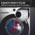 HGWD485S8C-8 Hoover HGWD 485S8C-80 5kg/1400 Spin Washer Dryer - Whit