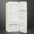 Smeg FAB30RCR6UK 60cm 75/25 Fridge Freezer - Cream