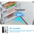 Midea MDRB379FGD30 54.7cm 60/40 Total No Frost Fridge F