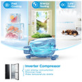 Midea MDRB379FGD30 54.7cm 60/40 Total No Frost Fridge F