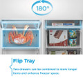 Midea MDRE379FGE01D 54cm 70/30 Built In Fridge Freezer