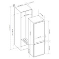 Sensis RFCMBI015470EW 54cm 70/30 Built InFrost Free Fri