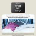 LG Series 5 RHX5009TWB 9kg Heat Pump Tumble Dryer - Whi