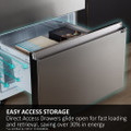 Haier HTR3618DNMG 60/40 Combi Fridge Freezer - Black