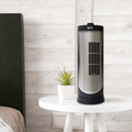 DF0020 Mini Tower Fan, Oscillating - 12 Inch - Black