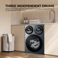 Haier HW12BD14697CU1UK 10kg+1kg+1kg 1400 Spin Multi Was