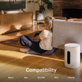 SUBM1UK1 Sonos Sub Mini: The Compact Subwoofer with Big Bass - White