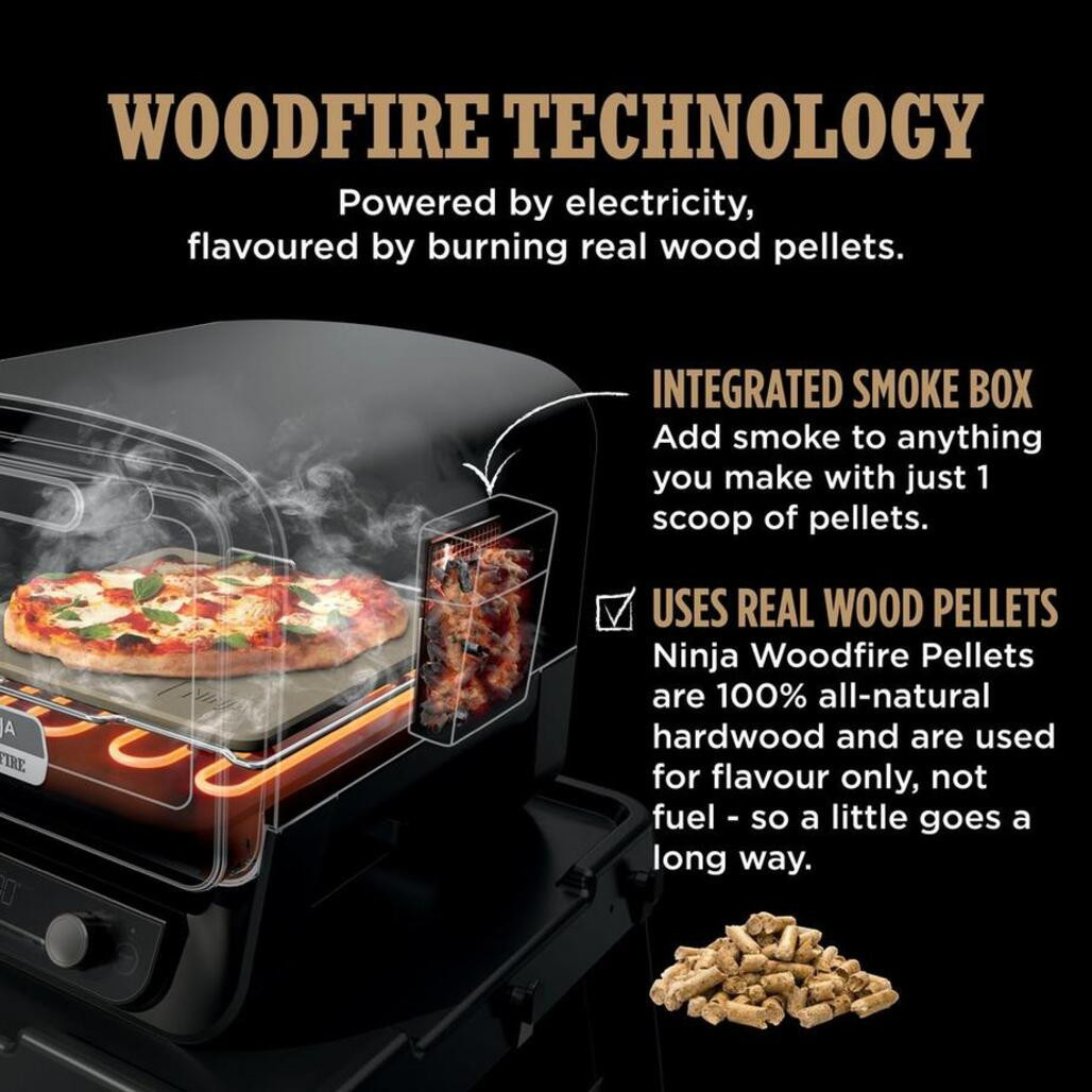 Ninja OO101UK Ninja Woodfire Outdoor Oven Artisan Pizza - Fortuna
