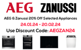 AEG and Zanussi 20% Off Promotion