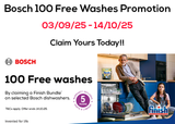 Bosch Free 100 Washes Promotion