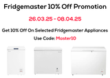 Fridgemaster 10% Off Selected Appliances