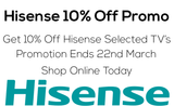 Hisense 10% Off Promo 2022