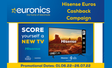 Hisense Up To £400 Cash-back Promo 2022
