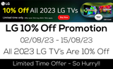 LG 10% Off All LG 2023 TV's
