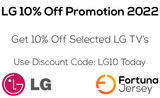 LG 10% Selected TV's Promo 2022