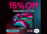 LG Up To 15% Off Selected TVs