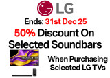 LG Half Price Soundbars When Bought With Selected LG TVs
