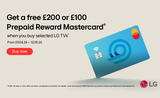 LG Up To £200 Prepaid MasterCard Promo 2024