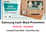 Samsung Cash-Back On Selected TVs and Sound-Bars