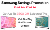 Samsung Super Savings On Selected TVs 2024