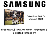 Samsung Free Sound-Bar with Selected Terrace TV